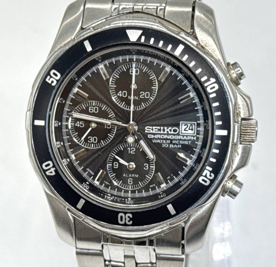 SEIKO（セイコー）クロノグラフ腕時計（Y182-6F00） 出張買取実績 
