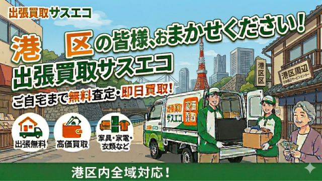 港区の出張買取サスエコ|家具・家電・粗大ごみ・不用品処分