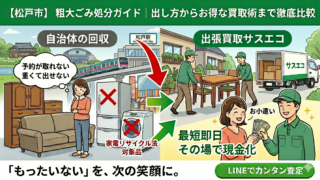 松戸市の粗大ごみ処分ガイド｜出し方から賢い買取術まで徹底解説