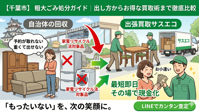 千葉市の粗大ごみ処分ガイド｜出し方から賢い買取術まで徹底解説