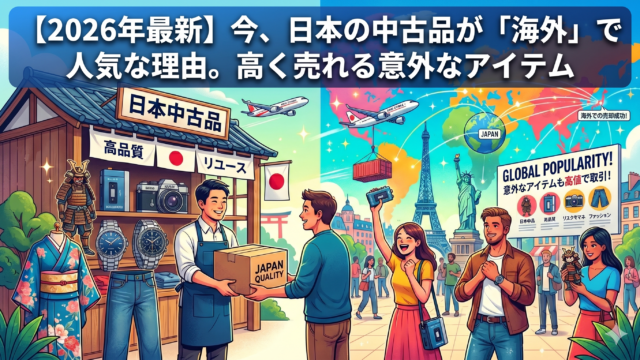 【2026年最新】今、日本の中古品が「海外」で人気な理由。