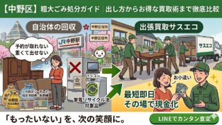 中野区の粗大ごみ処分ガイド｜出し方から賢い買取術まで徹底解説