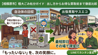 相模原市の粗大ごみ処分ガイド｜出し方から買取術まで徹底解説