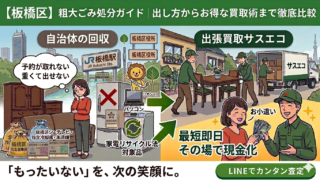 板橋区の粗大ごみ処分ガイド｜出し方から賢い買取術まで徹底解説