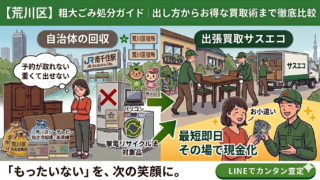 荒川区の粗大ごみ処分ガイド｜出し方から賢い買取術まで徹底解説