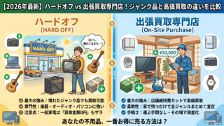 壊れていても売れる？ハードオフと出張買取専門店の違いを徹底比較