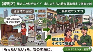 練馬区の粗大ごみ処分ガイド｜出し方から賢い買取術まで徹底解説
