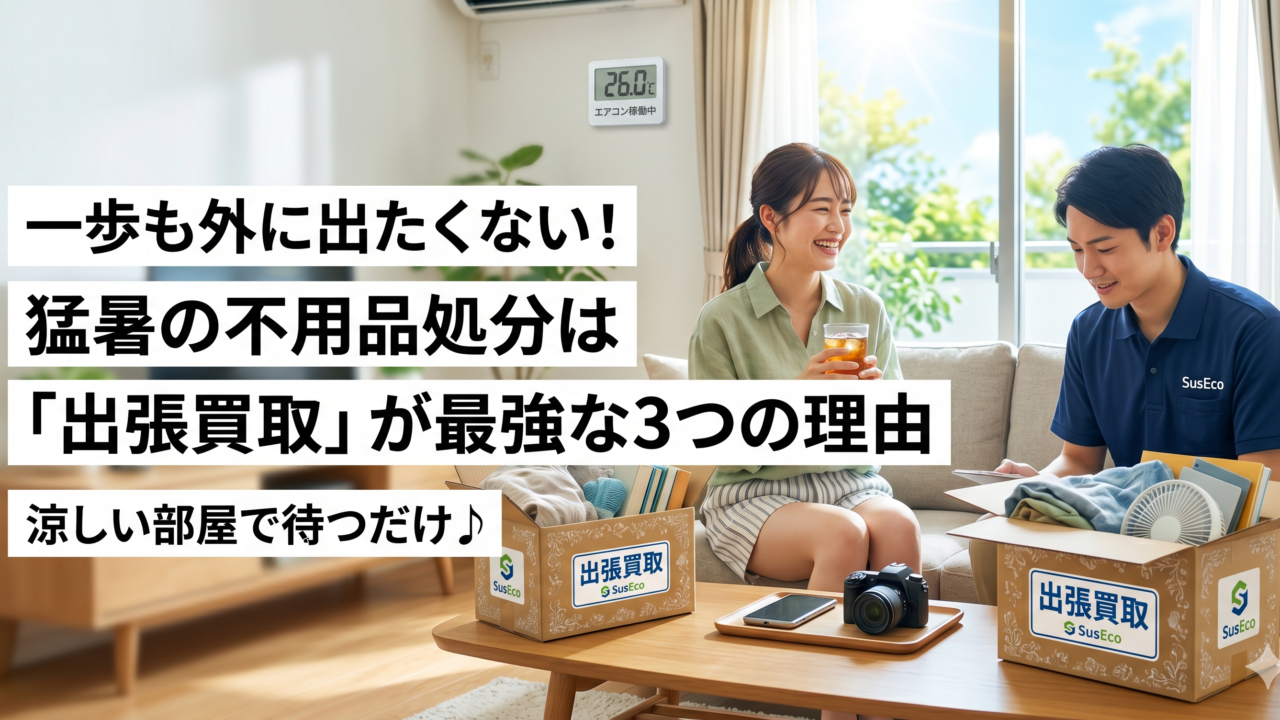 夏の不用品処分は「出張買取」が最強な3つの理由