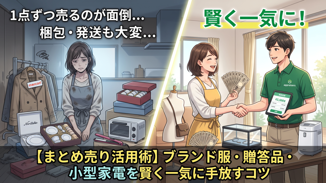 【まとめ売り活用術】ブランド服・贈答品・小型家電を賢く一気に手放すコツ