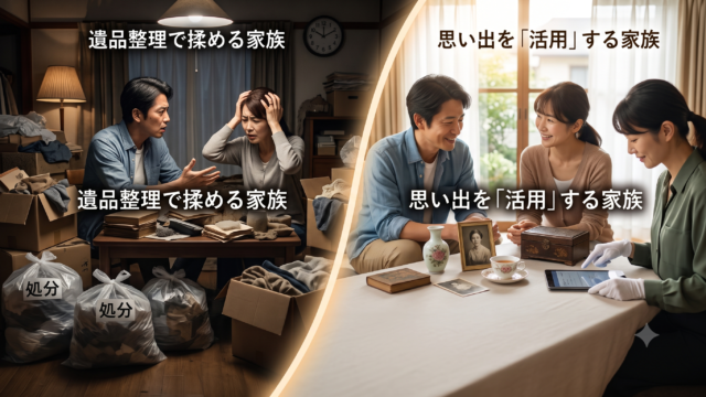 【実家じまい】揉める家族は遺品を『処分』し、笑顔の家族は思い出を『活用』する。その本当の理由
