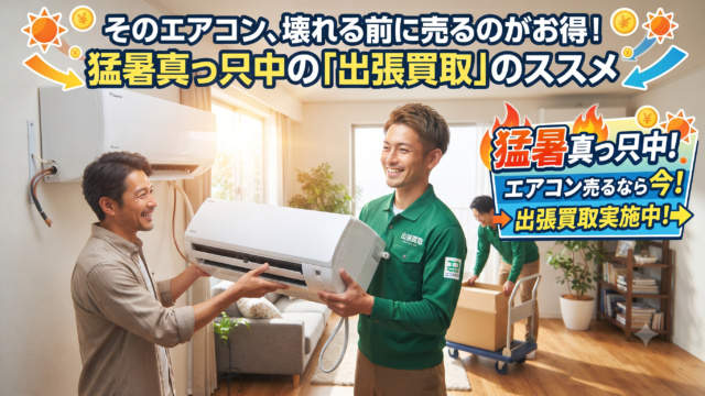 そのエアコン、壊れる前に売るのがお得！猛暑真っ只中の「出張買取」のススメ