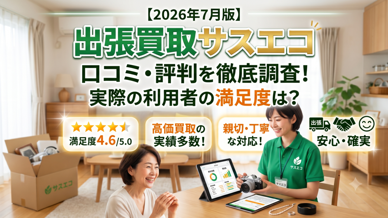 出張買取サスエコご利用者の口コミ・評判